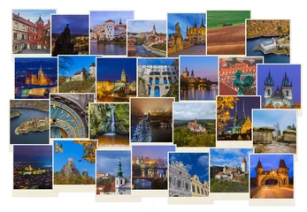 Deurstickers Collage of Czech republic images (my photos) © Nikolai Sorokin