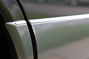 Schrammte im Fahrzeug