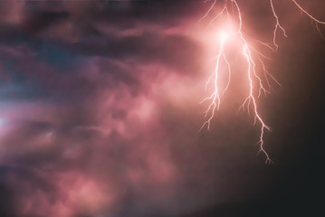 Lighting Storm in the Sky