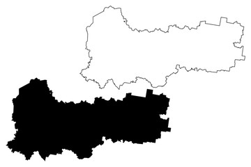 Vologda Oblast (Russia, Subjects of the Russian Federation, Oblasts of Russia) map vector illustration, scribble sketch Vologda Oblast map