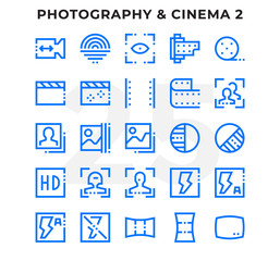 Dashed Outline Icons Pack for UI. Pixel perfect thin line vector icon set for web design and website application.