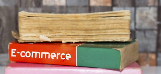     Book Title on the Spine - E-commerce 