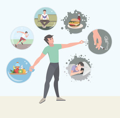 bad habits and a healthy lifestyle