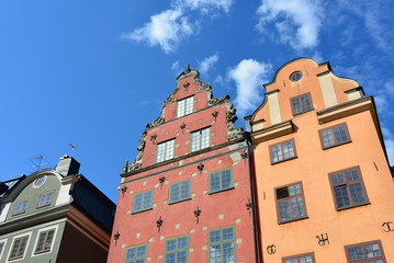 Obraz premium old houses in stockholm