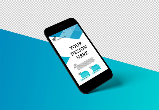 Isolated Smartphone Mockup