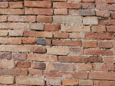 Cose up of old brick wall