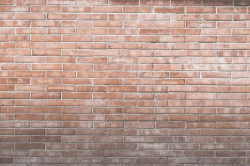 Fototapeta premium Background of old vintage brick wall,Decorative dark brick wall surface for background