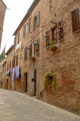 Fototapeta na wymiar The medieval city oof Buonconvento in Tuscany