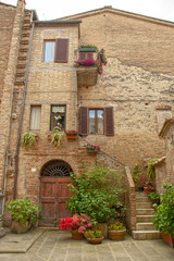 The medieval city oof Buonconvento in Tuscany