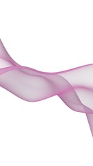 Abstract light red wave. Bright light red ribbon on white background. Abstract red smoke. Light red scarf. Raster air background. 3D illustration