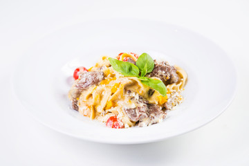 pasta with veal