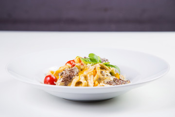 pasta with veal