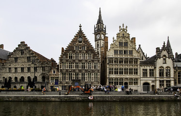 Fototapeta na wymiar Nice view of the city of Ghent