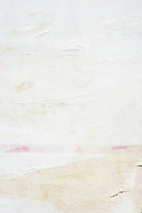 Blank white creased crumpled paper texture background old grunge ripped torn vintage collage posters placard