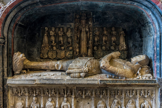 Tomb In St Mary's Church Abergavenny Wales