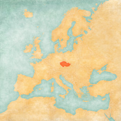 Map of Europe - Czech Republic