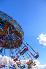 Karussell auf dem Oktoberfest / Wiesn in M&uuml;nchen