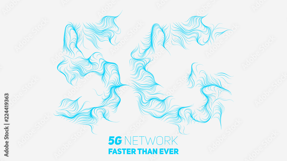 Poster vector abstract 5g new wireless internet connection background. global network high speed network. a