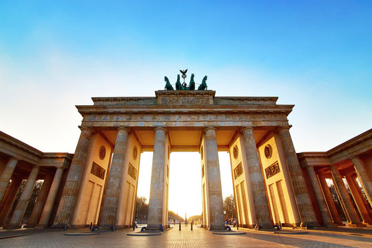 Brandenburg Gate in the morning 
