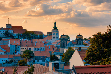 Obraz premium Mikulov city and castle, Czech Republic
