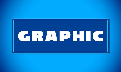 Fototapeta premium Graphic - clear white text written on blue card on blue background