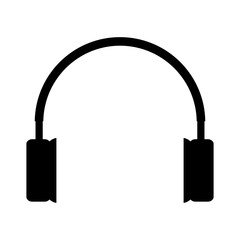 Headphones icon on white.
