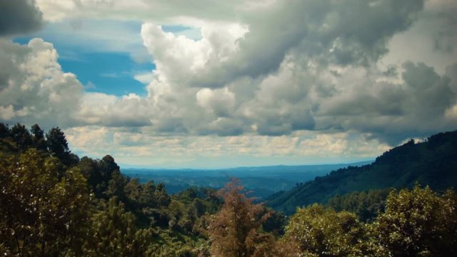 A timelapse of a valley in Chimaltenango, Guatemala