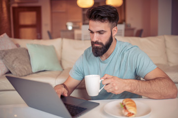 Working from home concept