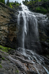 huge austrian waterfall in maltatal