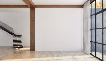 large luxury modern bright interiors apartment Living room illustration 3D rendering computer...