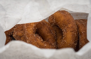 Cider donuts in a bag