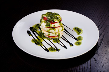 Delicious caprese salad