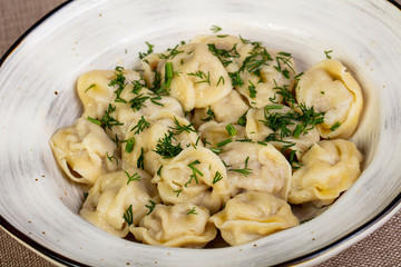 Russian traditional dumplings