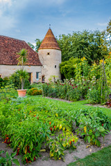 Fototapeta na wymiar Potager du Château de Cormatin en Bourgogne