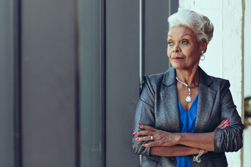 Portrait of senior businesswoman in office