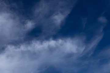 white clouds on blue sky