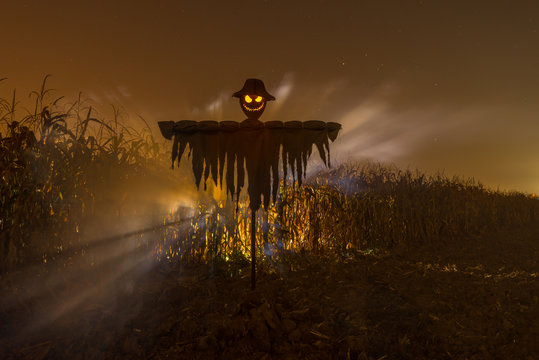 Sinister scarecrow for Halloween