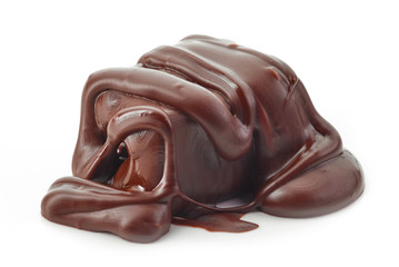 candy with melted chocolate