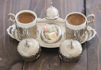 turkish coffee and turkish delights