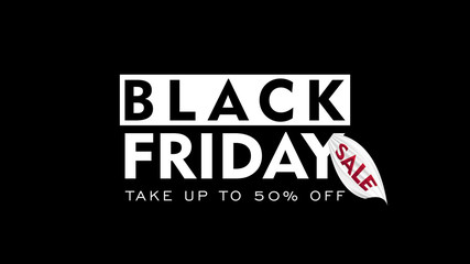 black friday vector banner glowing 3d letters	