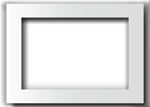 White rectangle frame