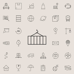 Container icon. logistics icons universal set for web and mobile