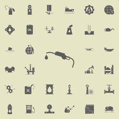 pistol refueling icon. Oil icons universal set for web and mobile