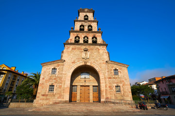 Fototapeta na wymiar Cangas de Onis church in Asturias Spain