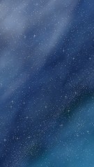 Colorful and beautiful space background. Outer space. Starry outer space texture. Templates, blue background. Design of websites, mobile devices and applications. 3D illustration