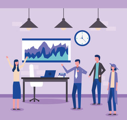 Obraz premium people business office