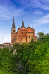 Obraz premium Covadonga Catholic sanctuary Basilica Asturias