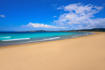 Espineiro Lanzada beach in Pontevedra of Galicia