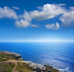 Aerial view of Finisterre end of Saint James Way