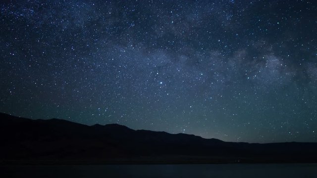 Milky Way Rise over Inyo Mountains Death Valley California USA